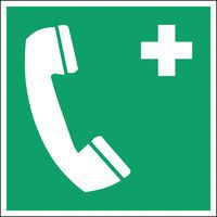 Painel de emergência – Telefone de emergência – rígido
