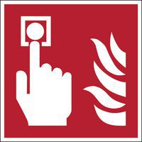 Painel de segurança incêndio quadrado - Ponto de alarme para incêndio - Rígido