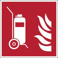 Painel de incêndio – Extintor com rodas – rígido