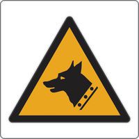 Painel de perigo – Cuidado com o cão-de-guarda – alumínio