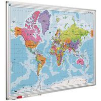 Mapa-mundo magnético 90 x 120 cm