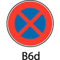 Painel de sinalização - B6d - Paragem e estacionamento proibidos
