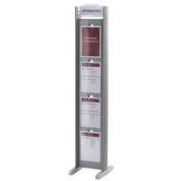 Expositor fixo Totem – Dupla face – 8 compartimentos A4