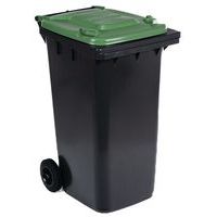 Contentor móvel para separação de resíduos – 240 L, Capacidade: 240 L, Abertura: Basculante
