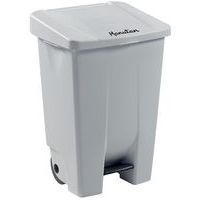 Caixote de lixo móvel com pedal – Ergonómico – Separação seletiva – 80 L – Manutan