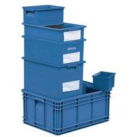 Caixa empilhável – Azul – 200 a 630 mm de comprimento – 3,6 a 85 L