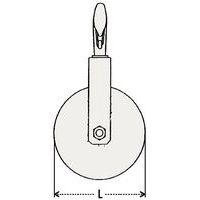L = largura (garfo fixo)