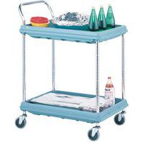 Carro de plástico de 2 plataformas – capacidade de 120 kg