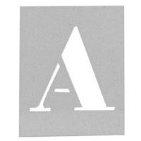 Máscara em alumínio - Conjunto de 26 letras