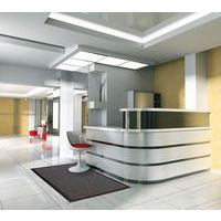 Tapete e plataforma gradeada para escritório e espaços coletivos