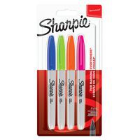 Conjunto de 4 marcadores permanentes Sharpie Fine – sortido de cores vivas – Sharpie®
