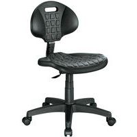 Cadeira de oficina ergonómica – Baixa – Manutan, Tipo de pé: Rodízios, Assento material: Poliuretano