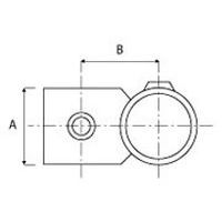 Dimensão do tubo	A 	BØ 27 mm 	36 	32Ø 42 mm 	54 	49Ø 48 mm 	60 	54