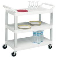 Carro de plataformas de plástico, 3 plataformas, 135 kg – Rubbermaid