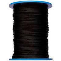 Corda entrançada nylon, cor preto