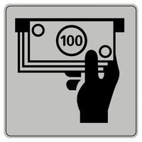 Pictograma em poliestireno ISO 7001 – Distribuidor