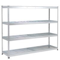 Estante pesada Manutan Rapid 1 – prateleira gradeada – 1525 mm de largura