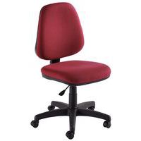 Cadeira de escritório clássica, Com apoio para braços: não, Tipo de pé: Rodízios, Assento material: Pano