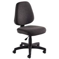 Cadeira de escritório clássica, Com apoio para braços: não, Tipo de pé: Rodízios, Assento material: Pano