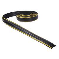 Passagem de cabos com 3 m de comprimento – Preto/amarelo - Manutan