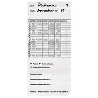 Ficha de marcação de entrada/saída ER 1500/2500