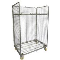 Contentor móvel Maxi com 3 lados – 1 prateleira – capacidade de 600 kg – Manutan
