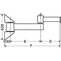 grua de paredeP = alcance