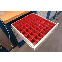 Kit de compartimentos para gaveta – plástico – 48 caixas