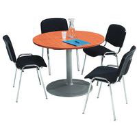 Conjunto de mesa de reuniões redonda