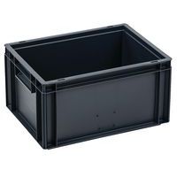Caixa de norma europeia – 400 a 600 mm de comprimento – 10 a 39 L – Manutan Expert, Capacidade: 19 L