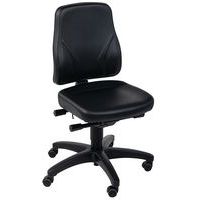 Cadeira de oficina ergonómica Manutan – Modelo baixo, com rodas - Manutan Expert