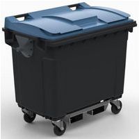 Contentor móvel SULO – Entradas para garfos de empilhador – Separação de resíduos – 660 L