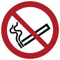 Painel de proibição - Proibido fumar - Rígido