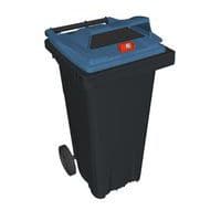Contentor móvel para a recolha seletiva de resíduos – 120 L – Papel