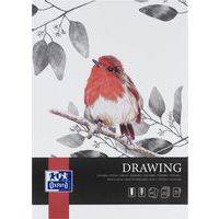 Bloco de desenho Drawing Art endossado A3 40 p 160 g – Oxford