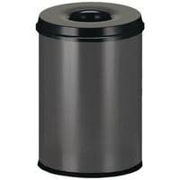 Caixote de lixo Manutan Expert – 20 L a 110 L – Preto ou cinza