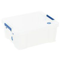 Caixa de arrumação e tampa – comp. 320 a 580 mm – 10 a 70 L – Manutan Expert, Capacidade: 24 L