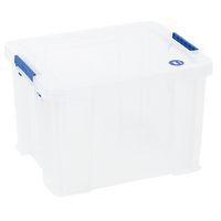 Caixa de arrumação e tampa – comp. 320 a 580 mm – 10 a 70 L – Manutan Expert, Capacidade: 36 L