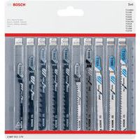 Conjunto de 10 lâminas para madeira e metal JSB 83 - 92 - 100 mm – Bosch