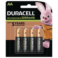 Pilha recarregável Duracell Ultra 2500 mAh AA LR6 – conjunto de 4 pilhas