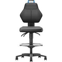 Cadeira de oficina alta com rodízios de bloqueio automático – Manutan