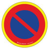 Painel de proibição de alta visibilidade – Proibido estacionar – Rígido – Novap