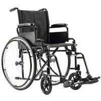 Cadeira de rodas com espaldar fixo preto