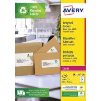 Etiqueta reciclada Avery – Impressão a laser – Avery
