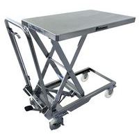 Mesa elevatória móvel em inox - Capacidade de carga de 100 e 200 kg