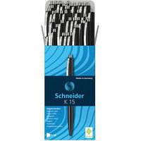 Esferográfica – K15 – preta – 50 unid. – Schneider