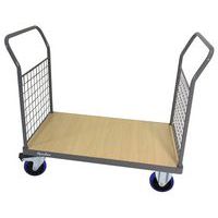 Carro com 2 espaldares gradeados – Capacidade de 400 a 500 kg – Manutan