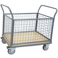 Carro com 4 espaldares gradeados – Capacidade de 400 a 500 kg – Manutan