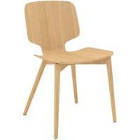 Cadeira Code com pés em madeira natural