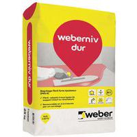 Revest. acabam. fibras – Weberniv, duro, 25 kg